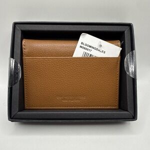The Men's Store at Bloomingdale's Uptown Leather Card Case, Brown, One size